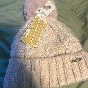 Michael Kors pink winter hat
